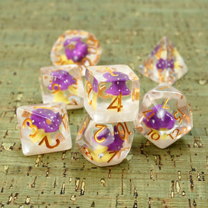Purple Fungus Dice set