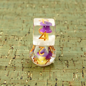 Purple Fungus Dice set