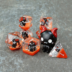 The Cute Demon Dice set