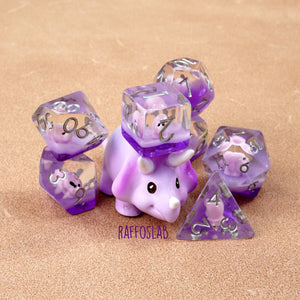 Matilde il Triceratopo rosa - Dice set
