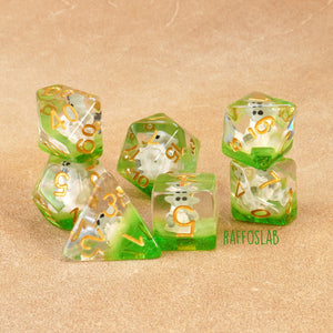 the Green BOI - Dice set
