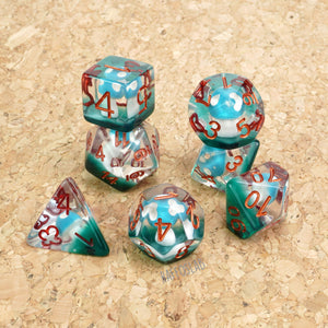 Sky Blue Fungus Dice set