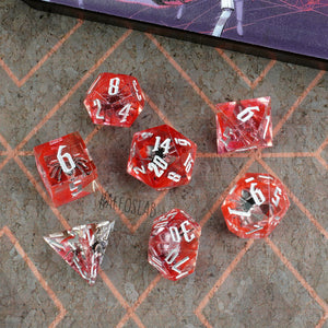 Red Wincy Spider- set dadi sharp