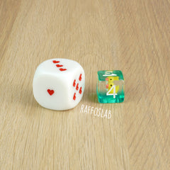 Six red hearts- D6 Curvy