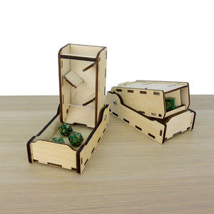 Torre Lancia dadi richiudibile - versione media in plexiglass
