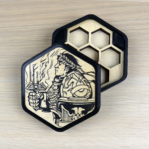 Porta dadi Esagonale Personalizzabile INKED