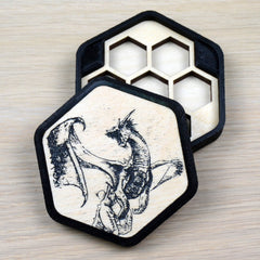 Porta dadi Esagonale - Dragon Flight