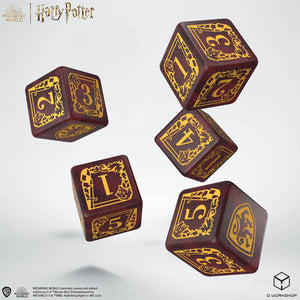 Set d6 e sacchetto Grifondoro - Bordeaux