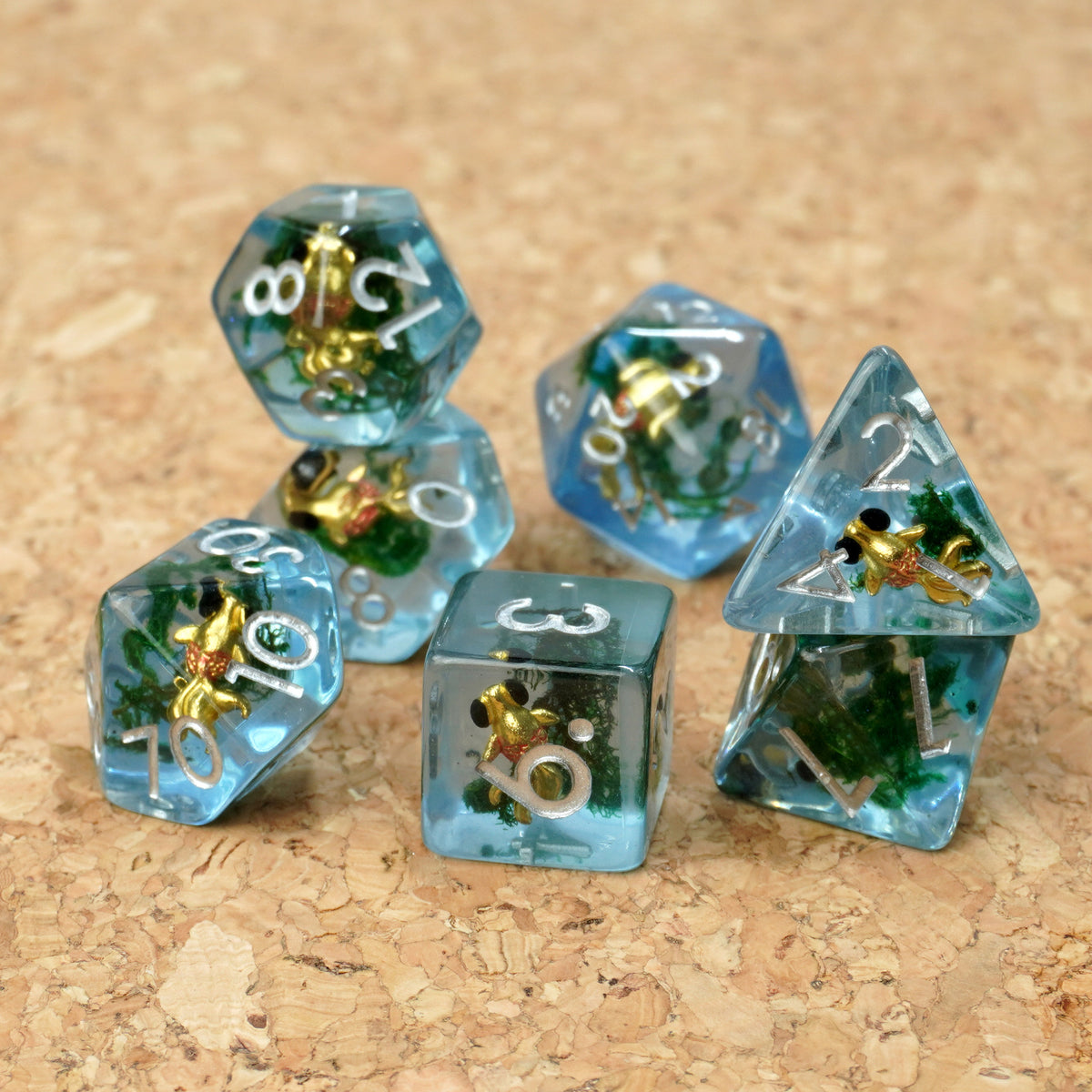 Gold Moor Aquarium Dice set