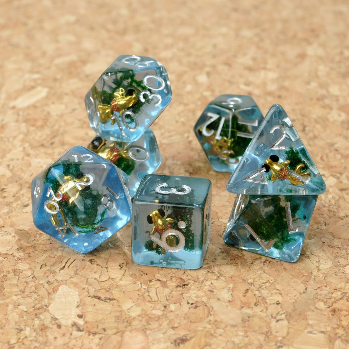 Gold Moor Aquarium Dice set