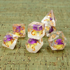 Purple Fungus Dice set