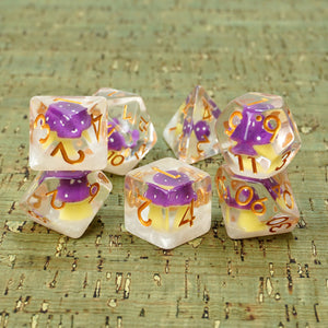 Purple Fungus Dice set