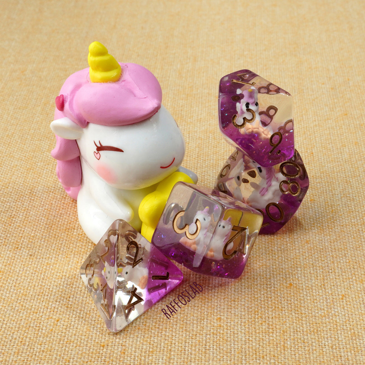 Mellino l'unicorno - Dice set
