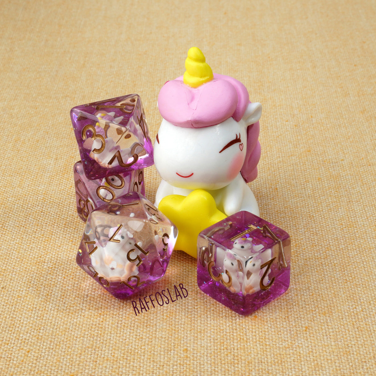 Mellino l'unicorno - Dice set