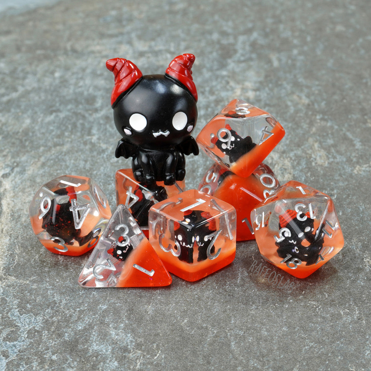 The Cute Demon Dice set