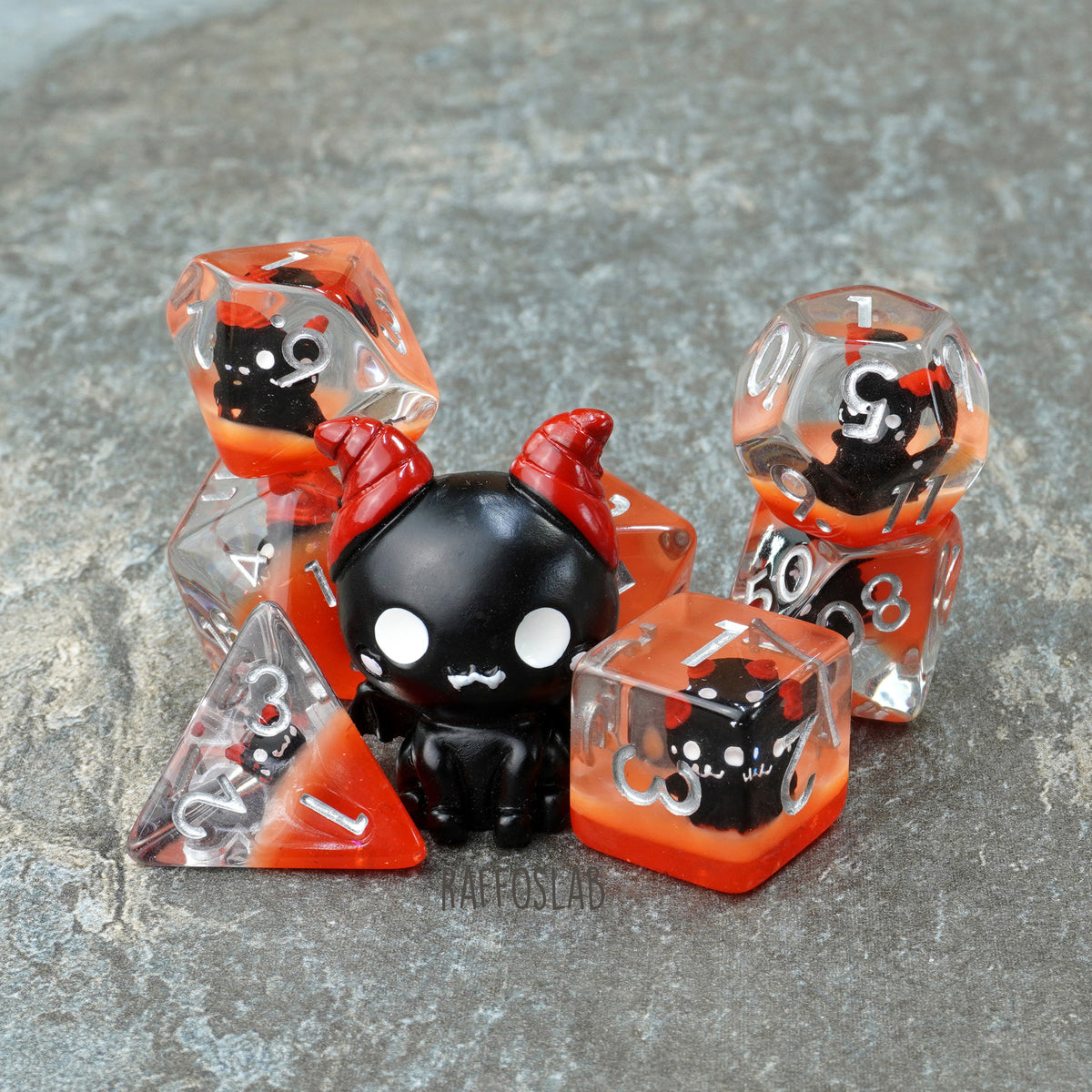 The Cute Demon Dice set