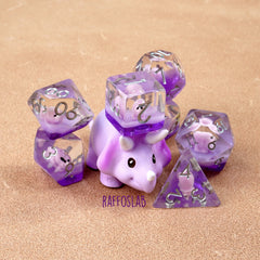 Matilde il Triceratopo rosa - Dice set