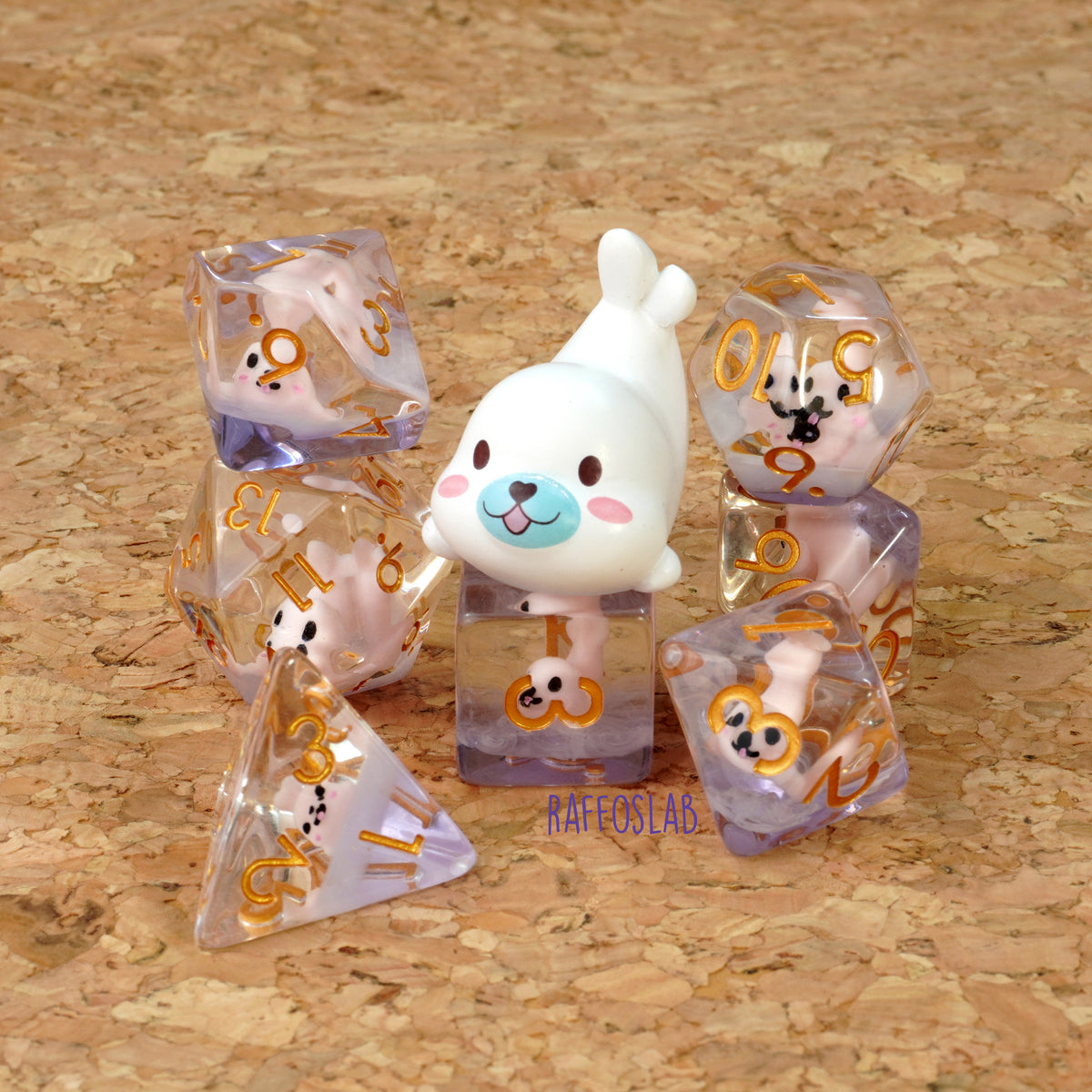 Pinky Seal Dice set