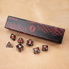 The Red Dragon EYE - Liquid Core dice set
