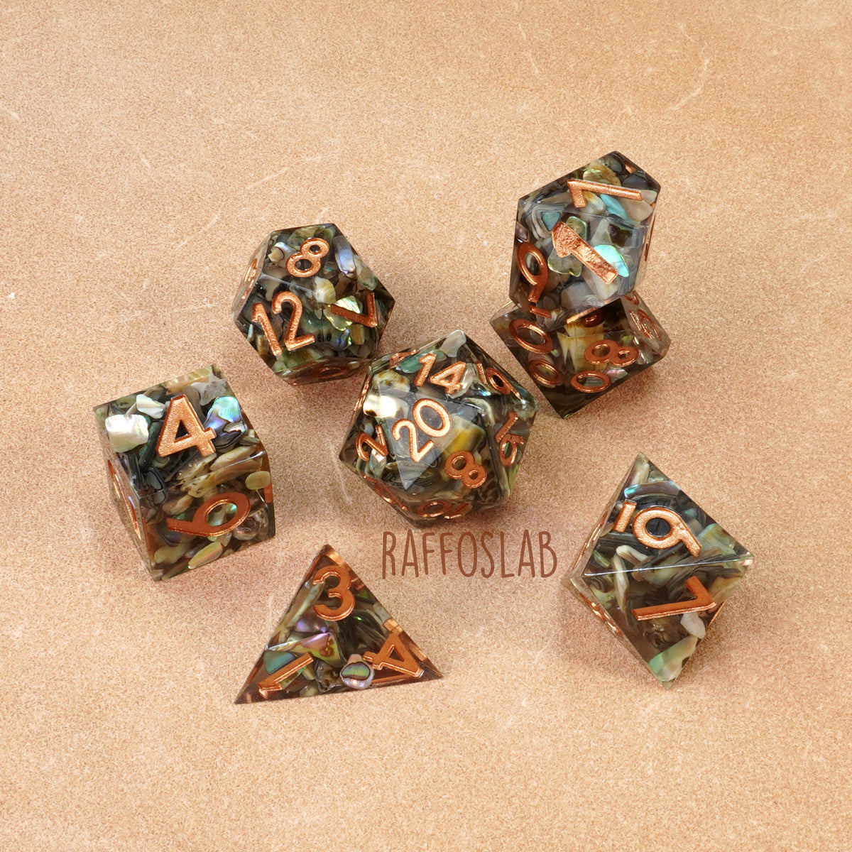 ABALONES - set dadi sharp