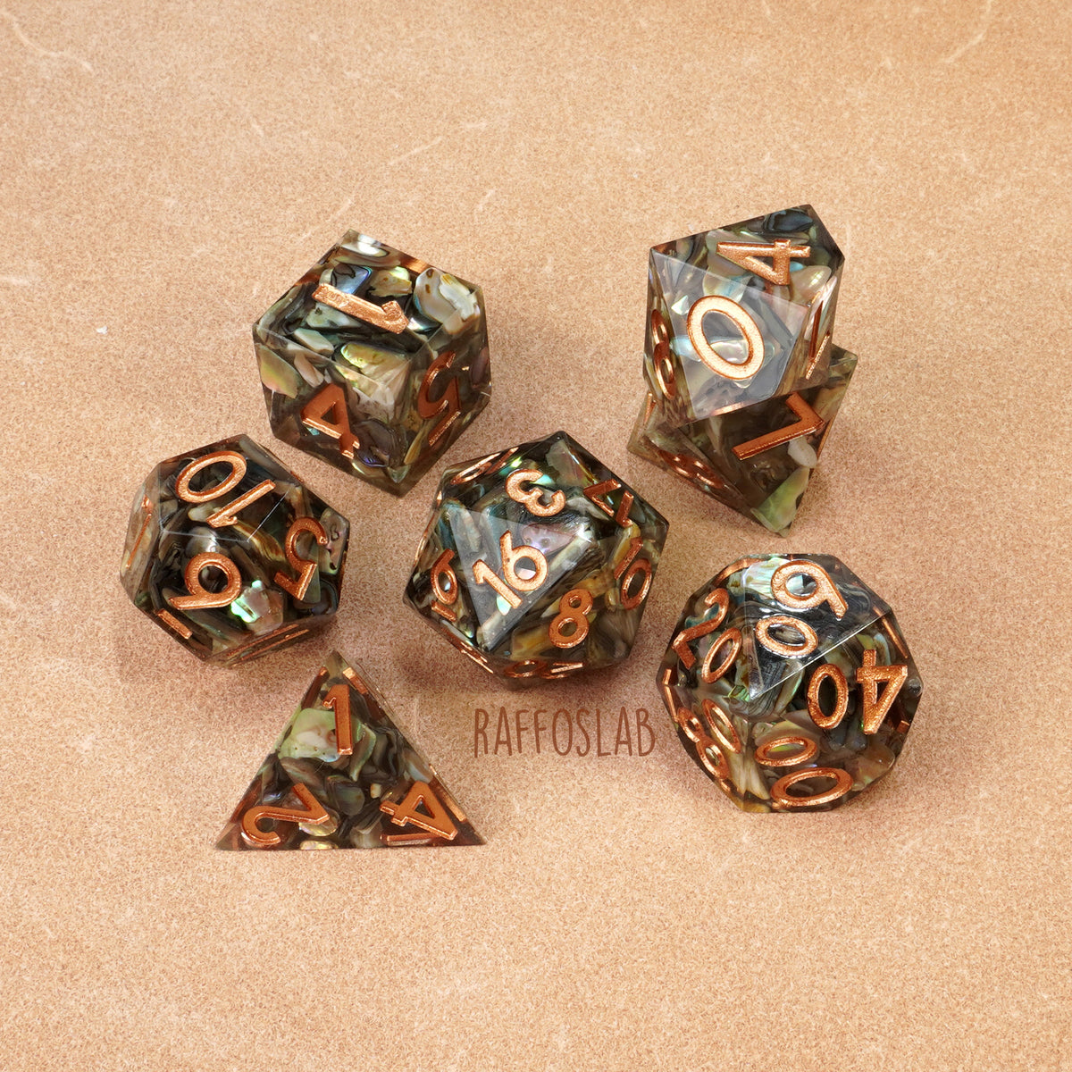 ABALONES - set dadi sharp