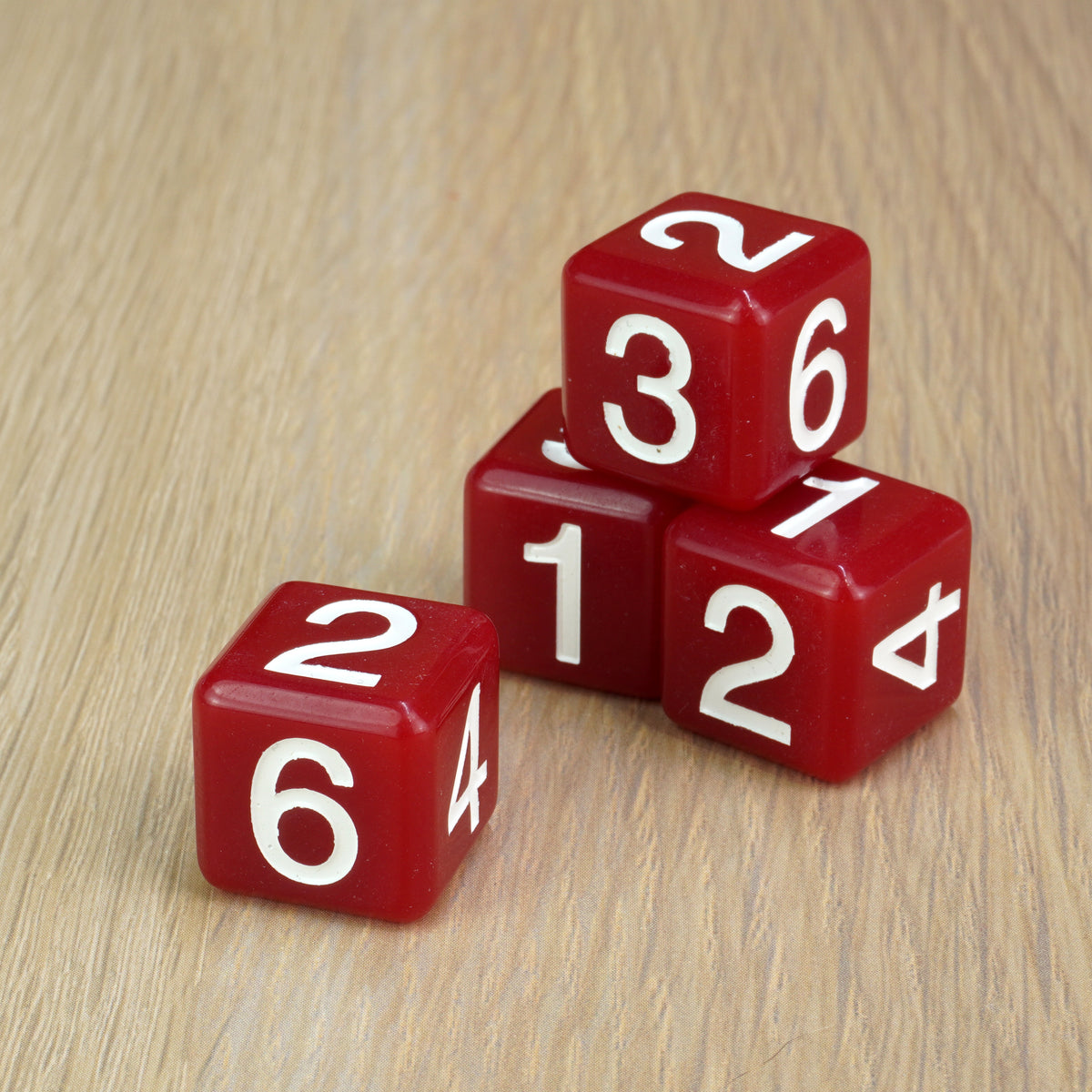 White Red Round - D6
