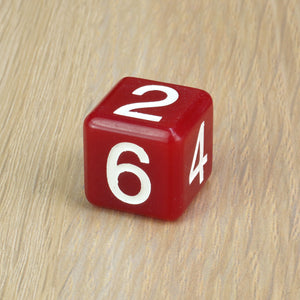 White Red Round - D6