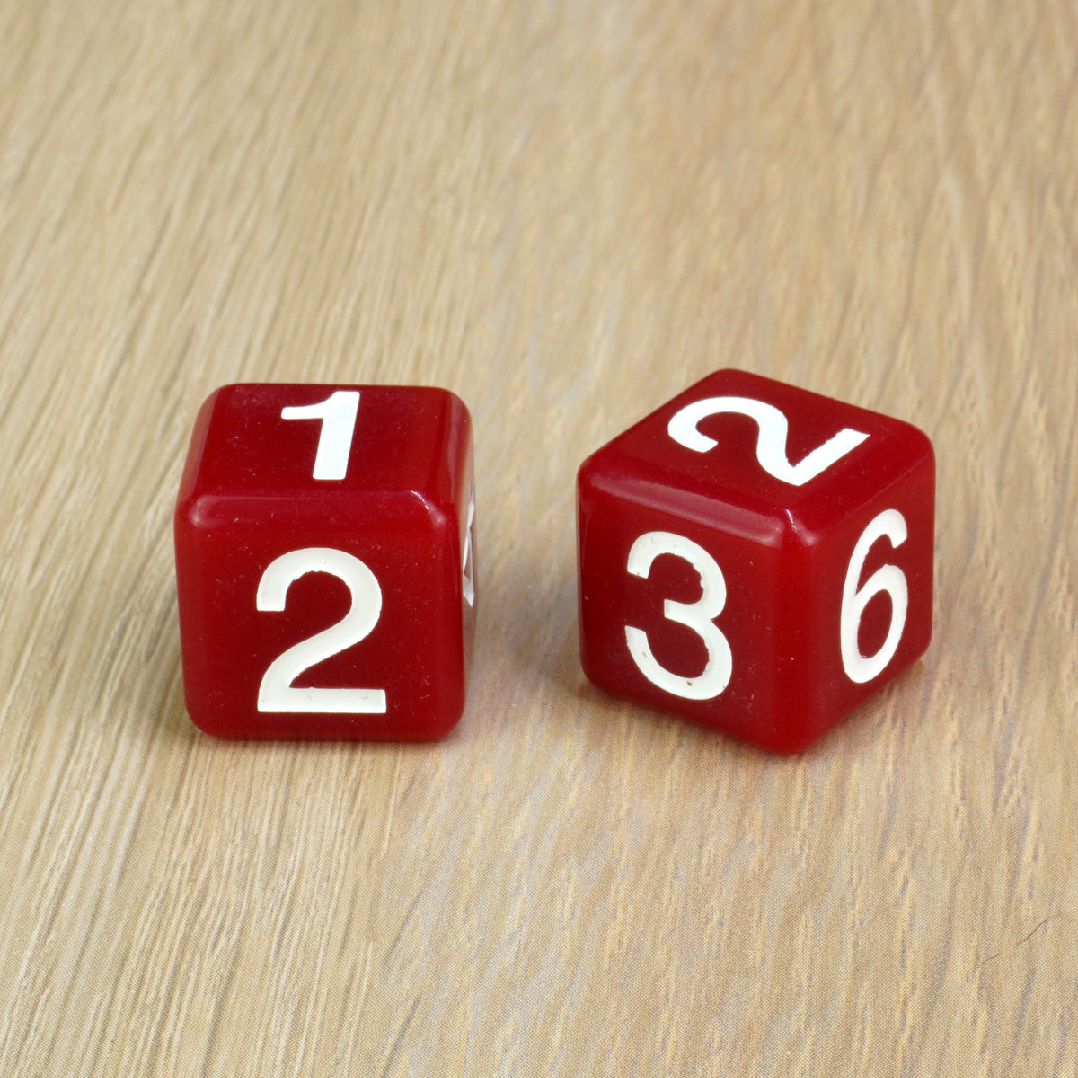 White Red Round - D6