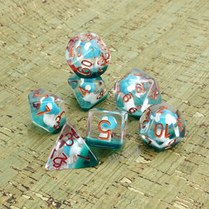 Sky Blue Fungus Dice set