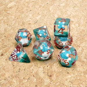 Sky Blue Fungus Dice set