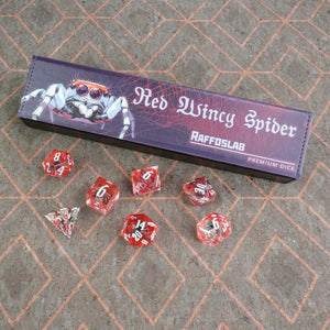 Red Wincy Spider- set dadi sharp