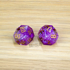 Purple Crystals - D100 & D10