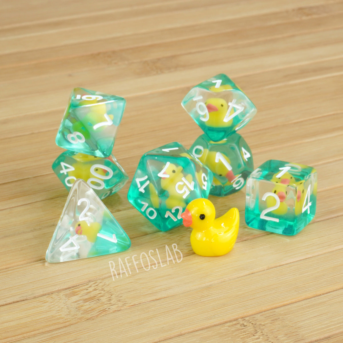 Yellow Ubaldo la Papera - Dice set