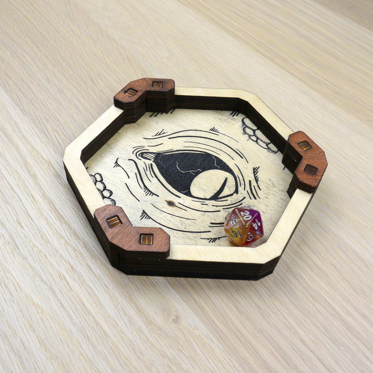Base Lancia dadi Esagonale- Mimic Eye