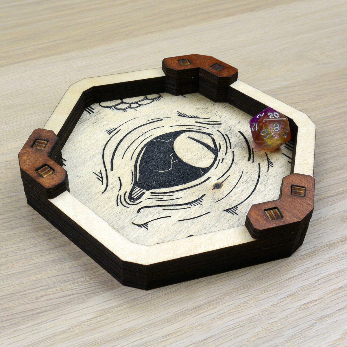 Base Lancia dadi Esagonale- Mimic Eye