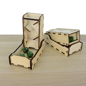 Torre Lancia dadi richiudibile - versione media in plexiglass