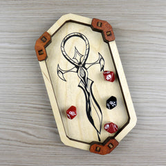 Base Lancia Dadi Esagonale Lunga- Vampire ankh