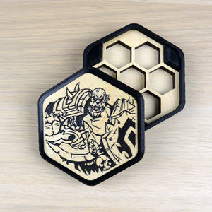 Porta dadi Esagonale Personalizzabile INKED