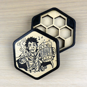 Porta dadi Esagonale Personalizzabile INKED