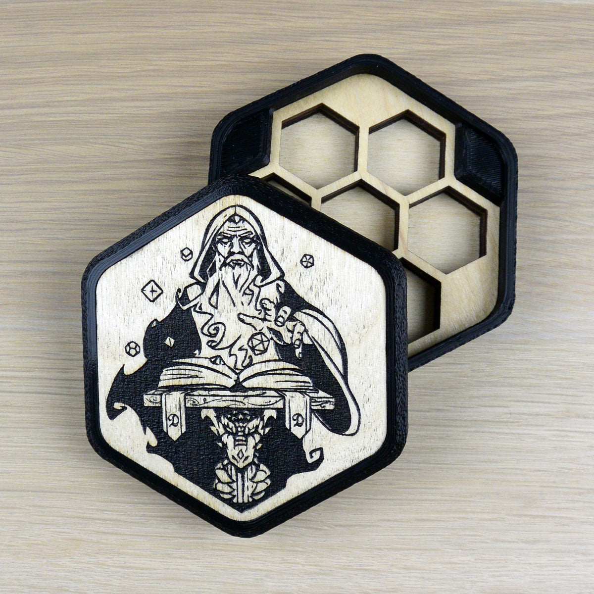 Porta dadi Esagonale Personalizzabile INKED