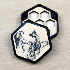 Porta dadi Esagonale - Dragon Flight