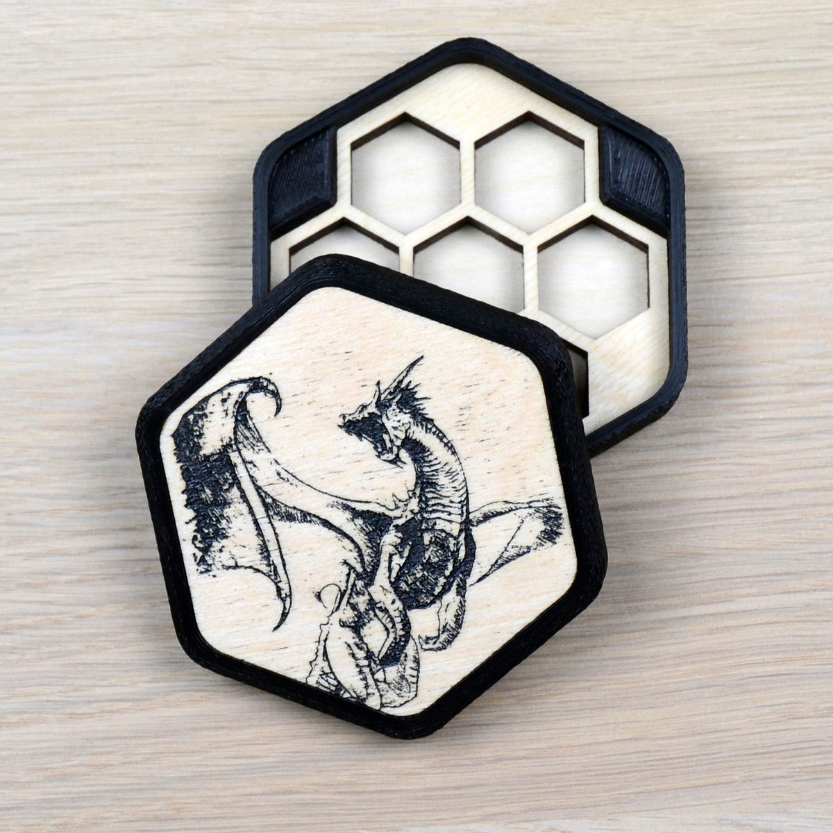 Porta dadi Esagonale - Dragon Flight