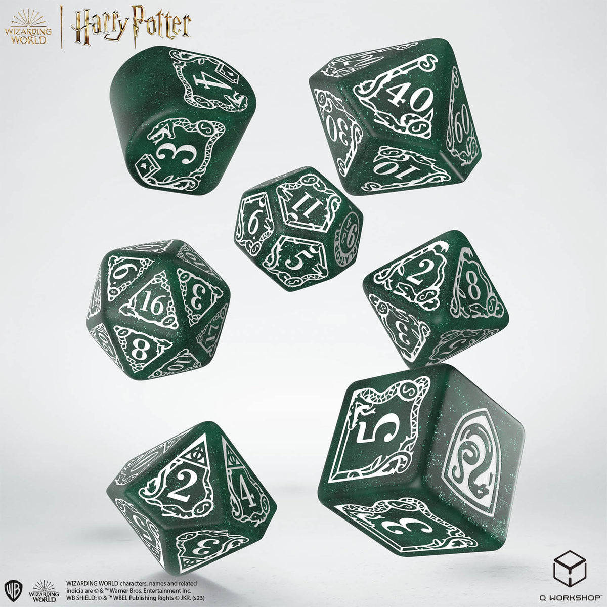 Set dadi Serpeverde - versione Verde